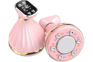 COZION Massaggiatore Anticellulite, 6 in 1 Massaggiatore Anticellulite Elettrico, Macchina di Cavitazione Ultrasuoni con EMS/R-F la Luce Rossa e Blu, Beauty Machine per Corpo e la Pelle del Viso che Stringe