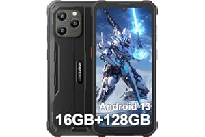 Blackview BV5300 Plus Outdoor Handy Ohne Vertrag Android 13 Outdoor Smartphone 16GB RAM 128GB ROM (1TB Erweiterbar) Outdoor Handy 6.1" HD+ 6580mAh,13MP+5MP, 4G Dual SIM, IP68/IP69K/OTG/GPS/Face ID