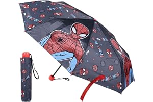 CERDÁ LIFE'S LITTLE MOMENTS Parapluie Marvel pour Enfants avec Avengers et Spiderman – Parapluie Enfant résistant au Vent avec Motifs de Super-héros et poignée Ergonomique