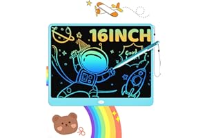 ORSEN Tavoletta Grafica LCD per Bambini 16 Pollici, Lavagna Cancellabile per Stimolare la Creatività, Lavagnetta Magica Regali di Compleanno Per 3 4 5 6 7 8 anni Ragazzi Ragazze (Blu)