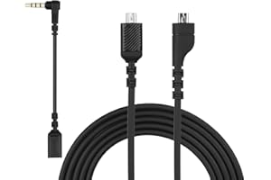 WEISHAN Arctis 3 Arctis 5 Cable, LOL PARTY Aux Cord Replacement for SteelSeries Arctis 3 5 7, Arctis Pro and Arctis Pro + GameDac Headset Detachable Audio Cable 5ft