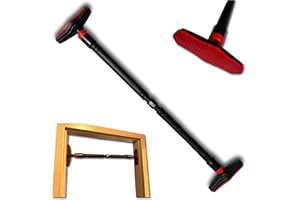 MuscleForge® Doorway Pull Up Bar Adjustable 73-105 cm no screws, Innovative Lock-Up function, for Pull-Ups, Knee Raises, Calisthenics, Pullup Bar for Home Gym