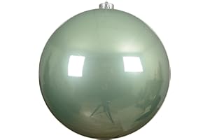 ‎ANNASTORE Annastore Weihnachtskugeln groß für den Außenbereich, Christbaumkugeln zur Dekoration, Christbaumschmuck wetterfest 20-25 oder 30 cm (Lindgrün, Ø 20 cm)