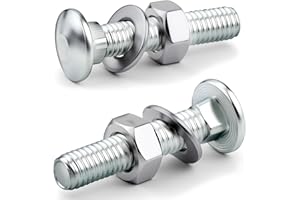 XRXYMQ 25 pièces Vis Tete Ronde M8x40 mm Boulon Tete Ronde Collet Carré M8 Boulons de Carrosserie avec Ecrous DIN934 et Rondelles DIN125 pour Meubles Décoration Industrie du Bâtiment