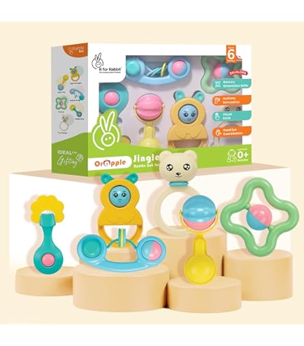 We are Twins - Baby and Toddler Twin Gift Set- Includes Keepsake Book and Set of 2 Plush Elephant Rattles for Boys and Girls. Perfect for Newborn Infant - Baby Shower