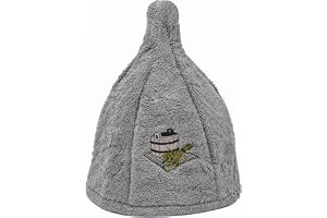 Ger3as 7 färger, bastuhatt för kvinnor och män, 100% bomull med broderi, wellness-mössa, premiumkvalitet