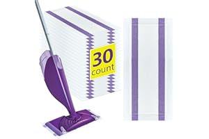 JUYLTOOL 30 Pads Power Mop Refills for Flash Powermop，Floor Wipes for Flash,Floor Cleaning Absorbing Lock Home Surface Pad Multi-Surface.