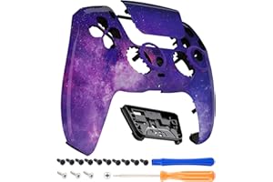 eXtremeRate LUNA Cover Przeprojektowana Obudowa Touchpad Kompatybilny z Kontrolerem ps5 BDM-010/020/030,Wymiana Shell DIY Osłona Touchpad dla Kontrolerem ps5-Mgławica Galaktyka