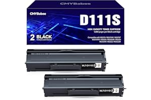 CMYBabee MLT-D111S Sostituzione stampante toner Compatibili per Toner Samsung M2070 per Samsung M2070 M2070FW M2070W M2070F M2026W M2026 M2020 M2020W M2021 M2021W M2022 M2022W M2071(Nero, 2-Pack)