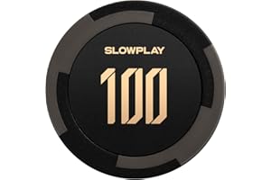 SLOWPLAY Godel - Fichas de póquer Clay, 40 mm, 14 Gramos, 50 Unidades | Fichas de Póquer con Denominación de 100, Arcilla Compuesta Ideal para Texas Holdem Poker​