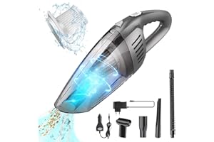 Fourward Handstaubsauger Autostaubsauger 8000Pa, Kabelloser Wiederaufladbar Staubsauger 120W Starke Motor für Auto Zuhause Wohnmobil Tierhaare