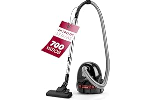 Bomann® Aspirador vertical |ahorro de energía |700 vatios | sistema de microfiltro de 5 pliegues | con bolsa | cepillo reversible para suelos y boquilla para cepillos/rejillas | BS 9019 CB N antracita