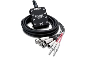 Hosa SH-6X2-20, Pro-Conex Little Bro' Sub Snake, Hosa 6 x XLR Sends and 2 x 1/4 in TRS Returns, 20 ft