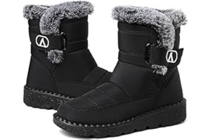 Lvptsh Bottes de Neige Femme Hiver Fourrée Chaussure Hiver Bottines Confort Antidérapantes Outdoor Bottine