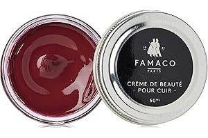 COLLONIL Famaco Cream Polish, Scarpe e Borse Unisex – Adulto, Rosso (Red Berry Opera), 50 mL