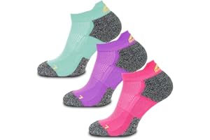 More Mile 3 Pack Womens Running Socks Challenger Cushioned Anklet