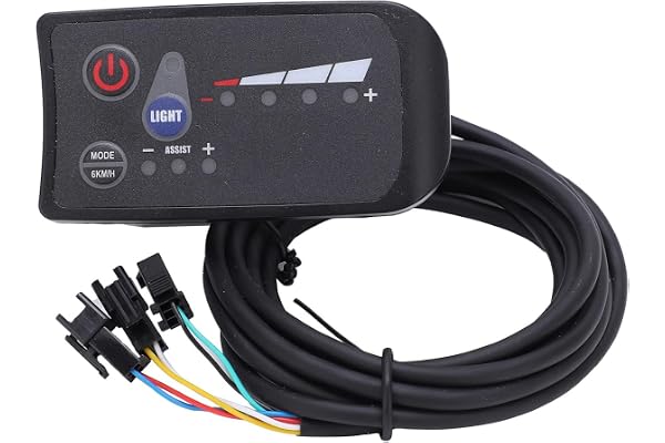 Panneau de Commande D'affichage de Vélo électrique, Panneau de Commande de Vélo électrique 24V Affichage de Puissance LED 810 Instrument LCD pour Contrôle de Vitesse de Moteur de Vélo électrique