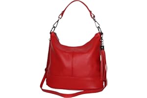 AMBRA MODA AmbraModa GLX09 Sac à main pour femme en cuir véritable