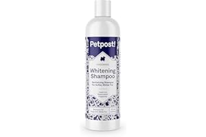 Petpost | Shampoo Blanqueador para Perros – El Mejor Tratamiento de Aclaramiento para Perros con Pelaje Blanco – Calmante Fragancia de Sandía – para Malteses, Shih Tzu, Caniche – 237 mL