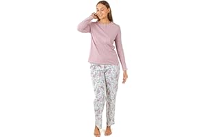 Pigiama Donna Invernale Cotone Lungo Manica Lunga Pigiama Da