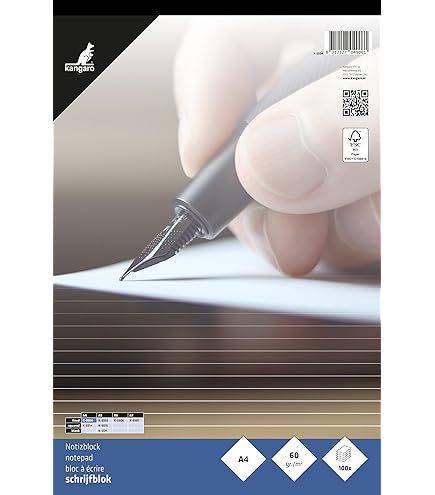 Staufen Style Bloc De Notas - 5 Blocs De 50 Hojas Cada Uno, DIN A4, 70 G/m² En Blanco, Sin Portada