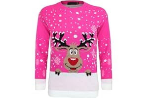 ZEE FASHION ENFANTS GARÇONS FILLES TRICOTÉ RETRO NOUVEAUTÉ NOËL TRICOT 3-12 ANS