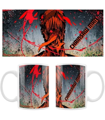 ABYSTYLE Tazza Pochita Di Chainsaw Man, Ceramica 320ml, Regalo Ufficiale Per Colazione