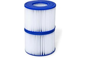 Bestway 60311E SaluSpa Type VI Outdoor Above Ground Inflatable Hot Tub Spa Filter Pump Cartridge Accessories, 2 Pack