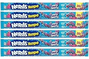 ‎WONKA NERDS VERY BERRY ROPE BY WONKA 26G - AMERICAN CANDY - 6 PACKS