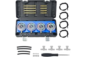 Zoomtools Set di attrezzi per la sincronizzazione del carburatore del carburatore del carburante, con tubo di gomma