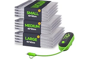 Vacbird Bolsa de Vacío Ropa Con Bomba EléCtrica, 12 Bolsas Para Guardar Ropa (4 Grandes, 4 Medianas, 4 PequeñAs), Reutilizables Para Mudanzas ArtíCulos De Viaje Y Almacenamiento diario