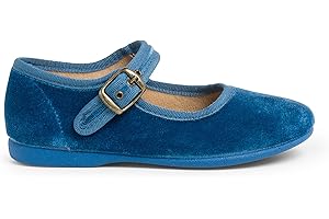 Pisamonas Chaussures Babies Fille en Velours Fermeture À Boucle