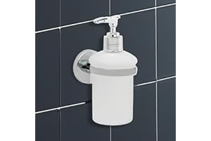 IPEA Distributeur de Savon Adhésif Mural – Pas Besoin de Perçage – Design Moderne – élégant Bouteille Mural pour Savon Liquide à Coller dans la Salle de Bain, Douche, Cuisine, Maison – Support