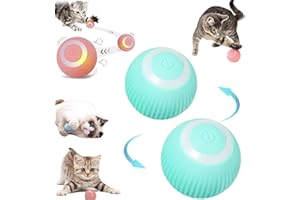 ARJEU Wloom Power Ball 2.0 Cat Toy, Aiveys Cat Ball, Aiveys Smart Ball Cat, Zombie Balls for Cats Playtime, Gertar Cat Toy (2pcs Blue)