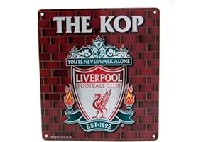 LIVERPOOL FC LIverpool Football Club LFC The KOP Logo Crest Fan Wall Sign Official Sports