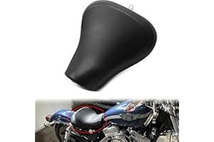 GYMARK Coussin de siège de moto avant conducteur pour Harley Sportster XL 1200 883 72 48 1983-2019 en cuir imperméable Solo Coussin de siège de moto (1983-2003)