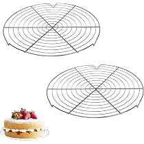 Lot De 3 Grilles De Refroidissement Rondes Inox 30 Cm - Pour Gâteaux, Biscuits, Barbecue, Four - 13