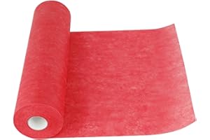 ANYUNKEY Tischläufer aus Vlies,in Rot(30 cm x 25 m),dekoratives Tischband,Tischdeko für Geburtstage & Hochzeiten, Weihnachten,Taufe,Konfirmation oder Kommunion, Bunte Dekoration zu besonderen Anlässen