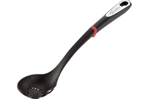 Lagostina Ingenio Smart Servispaghetti avec anneau antidérapant, plastique et silicone, noir et rouge