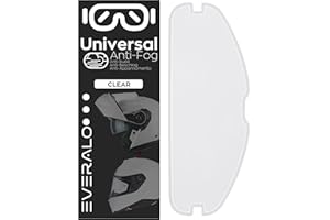Everalo Pinlock Universale - Lente Antiappannamento Casco - Visiera Pellicola Antiappannante Moto - Lente Antifog Adesiva Casco Integrale Jet e Modulare