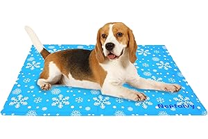 Nepfaivy Mata chłodząca dla psów i kotów - odświeżająca mata dla zwierząt, M (65 cm x 50 cm)