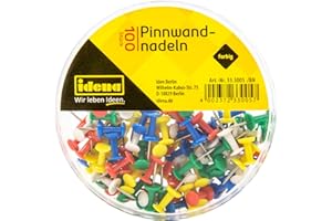 Idena 333005 Push Pins, Pack of 100