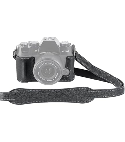 MUZIRI KINOKOO Siliconen Hoes Voor Fujifilm X-T50 Camera - Zwarte Beschermhoes Met Verbeterde Grip