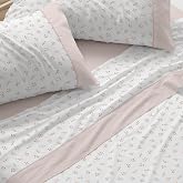 Burrito Blanco | Bedding Set Cotton/Polyester Bed 150-160 Coral | 4 Pieces: Fitted Sheet, Top and 2 Pillowcases | 50% Cotton