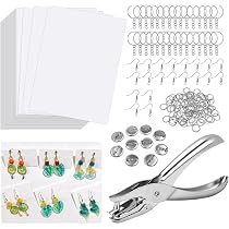 Kit Plastique Fou CGBOOM – 201 Pièces : 15 Feuilles A5, Crayons, Perforatrice, Accessoires Porte-clés – Créatif Dès 5 Ans