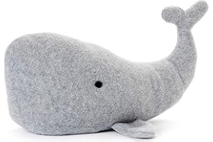 HEITMANN DECO, fermaporta a forma di balena, misura media, colore: grigio