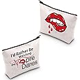 Vampire TV Show Inspired Gift I'd Rather Be Watching TV Show Makeup Bag Vampire Fandom Gift (Vampire)