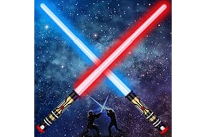VESMIGA Stocking Fillers Kids, Light Saber Kids - Boys Sword Party Favors Supplies Halloween Christmas Xmas Birthday Cosplay Dress Up Accessories Costume Weapons - 2 Pack