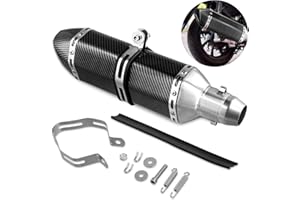 LUQIXCEY Universal Motorcycle exhaust pipe, 38mm 51mm Motorcycle Muffler Exhaust Exhaust Pipe 1.5" 2", Removable Motorcycle Accessories, for Dirt Bike Street Bike Scooter ATV