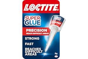 Loctite Precyzyjny, mocny uniwersalny klej w płynie do dokładnych napraw, natychmiastowy super klej do różnych materiałów, przezroczysty klej, 5 g